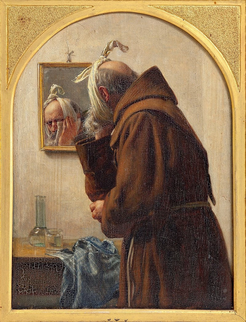 Il mal di denti del monaco, 1875 - Nivaagaards Malerisamling